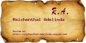 Reichenthal Adelinda névjegykártya